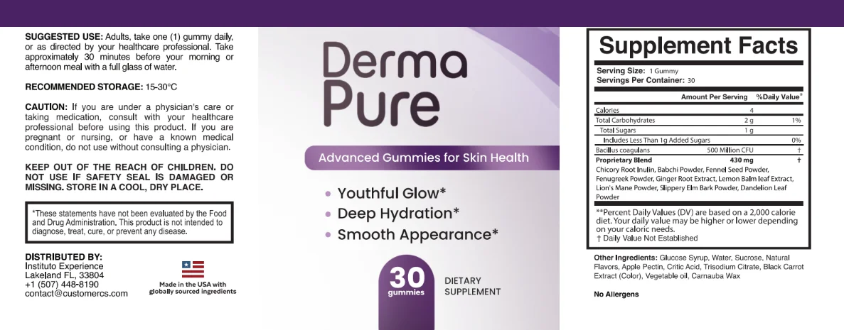 DermaPure Premium Gut Health & Microbiome Formula